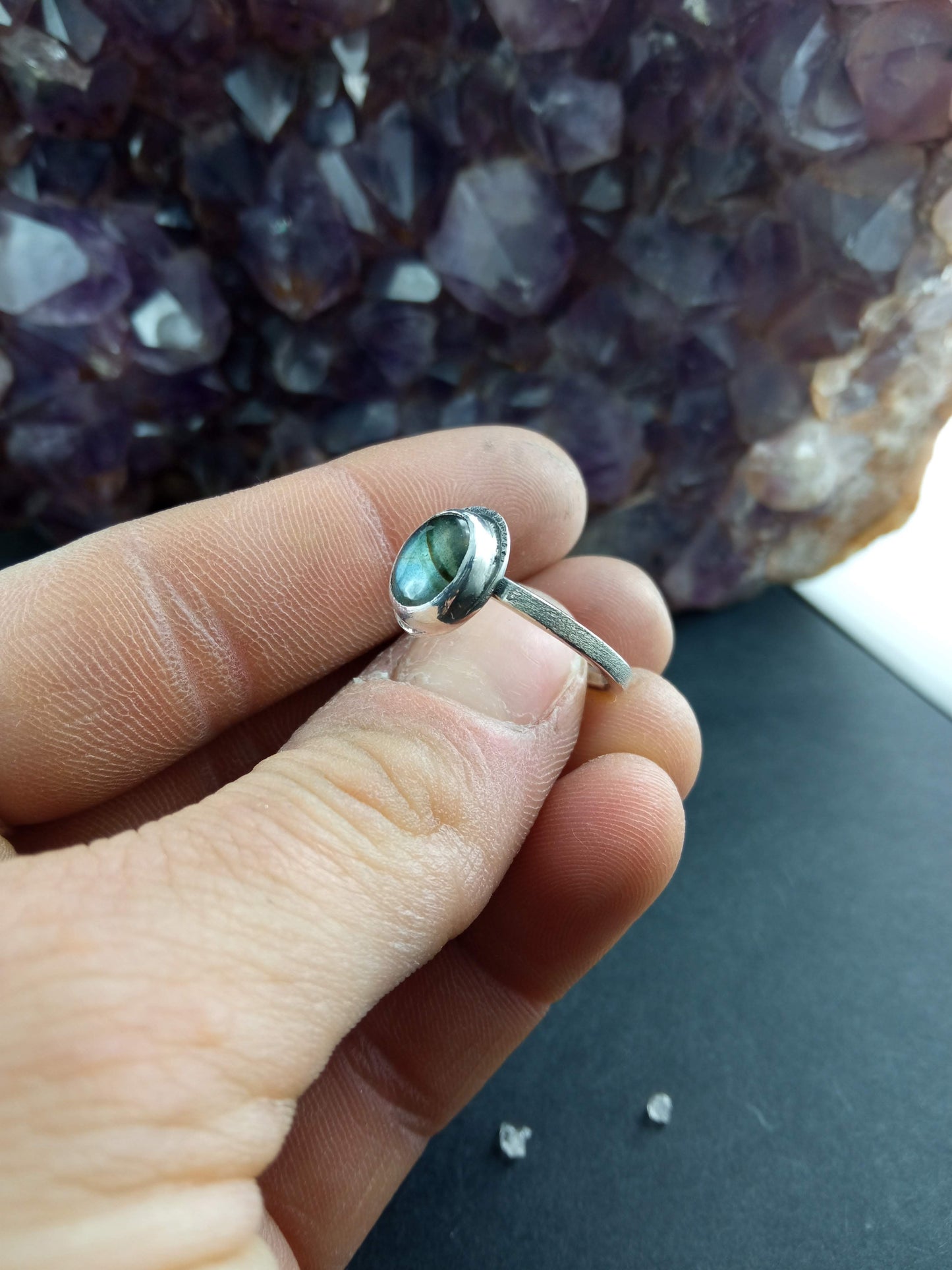 Bague Labradorite T.53