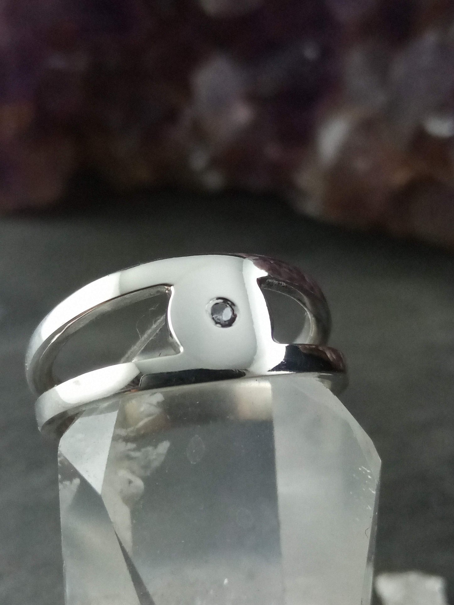 Bague oxyde de zirconium T.52