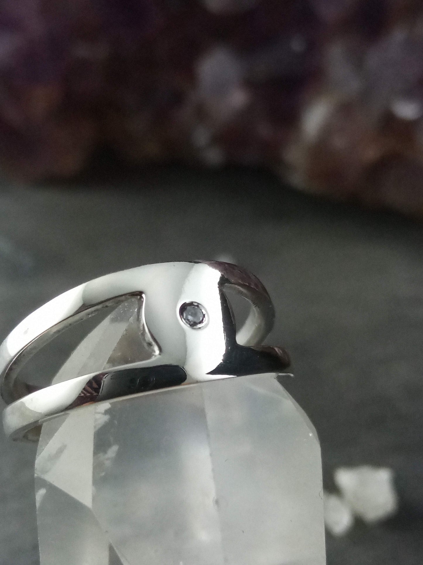 Bague oxyde de zirconium T.52