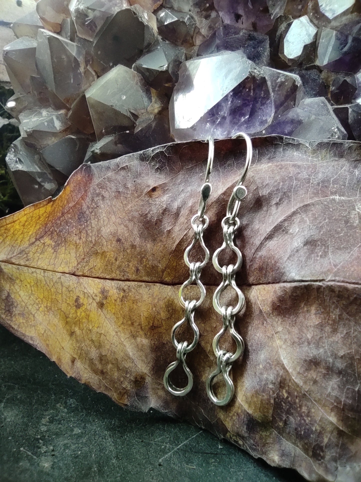 Boucles d'oreilles maille romaine